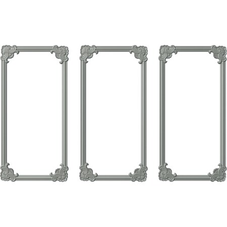 Ekena Millwork 31-in. W x 62-in. H Pompeii Panel Moulding Kit Triple Panel PMLKPO31X62C
